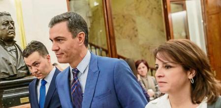 El presidente del Gobierno, Pedro Sánchez interviene este jueves en el Congreso para dar cuenta del espionaje con Pegasus sufrido por él mismo y por líderes independentistas, un caso que había abierto una profunda brecha con sus socios parlamentarios.