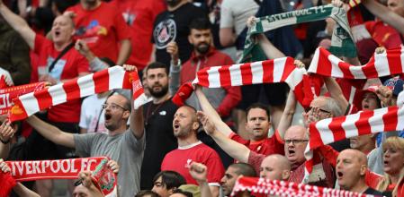 Liverpool's supporters sing their team anthem