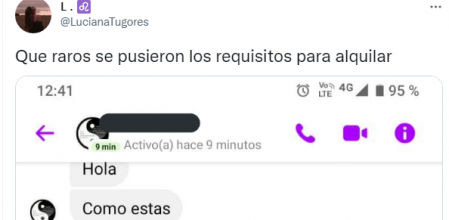 La joven ha compartido parte de la surrealista conversación