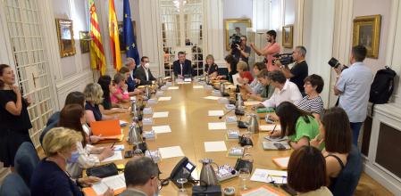 La Junta de Síndics celebrada este martes en las Corts Valencianes.
