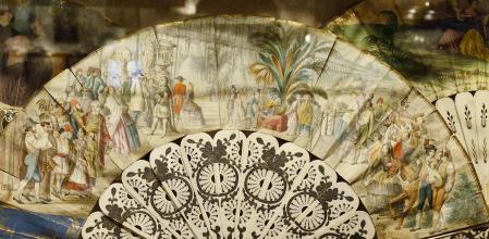 Abanicos expuestos en el Museo Frederic Marès, Barcelona