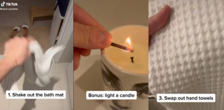 Una mujer desvela cómo fingir que tu baño está limpio con solo un par de minutos