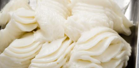 Uno de los helados de la heladería florentina Badiani, que acaba de desembarcar en Barcelona