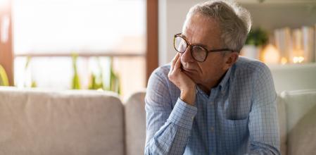 Hombre con depresión