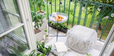 Se le puede sacar mucho partido a un balcón pequeño