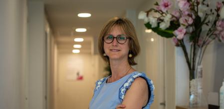 La psicóloga y nutricionista Andrea Arroyo en su consulta el pasado jueves