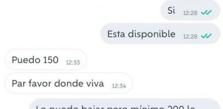La conversación entre vendedor y comprador