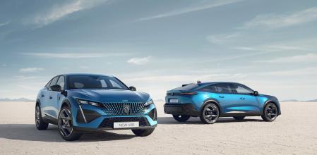 El diseño está a medio camino entre una berlina y un SUV; el lateral destaca por unos grandes pasos de rueda 