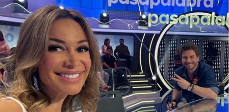 Cecilia Gómez y Javier Collado en 'Pasapalabra'