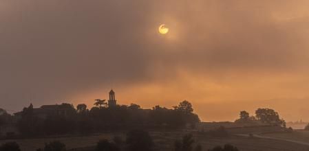 Amanecer en Manlleu.