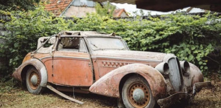 Uno de los coches hallados