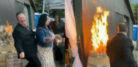 El momento en el que se provoca el incendio