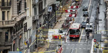 Obras en Via Laietana 06/07/2022