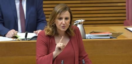 María José Catalá ayer en la sesión de control