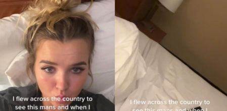 Coge un vuelo para ver a su cita y el chico la abandona mientras duerme la siesta