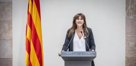 Borràs este jueves en el Parlament