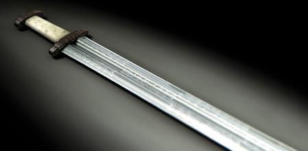 Recreación de la espada de Bamburgh, por Alasdair Beckett-King.