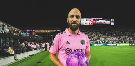 Gonzalo Higuaín tras ser nombrado MVP del último encuentro de MLS
