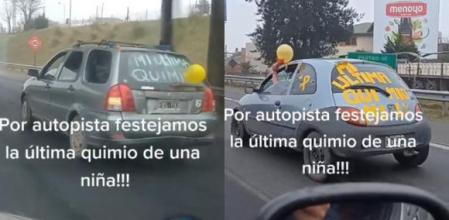 La celebración viral en una caravana de la ‘niña guerrera’ que ha superado un cáncer