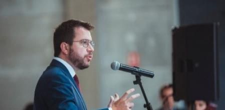 El presidente de la Generalitat, Pere Aragonès