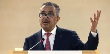 El director general de la OMS, Tedros Adhanom Ghebreyesus