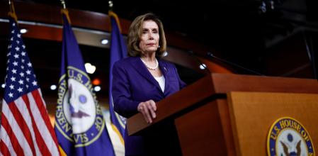 La presidenta de la Cámara de Representantes de EE.UU., Nancy Pelosi, este viernes