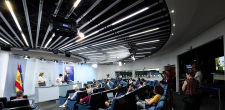Rueda de prensa del Consejo de Ministros celebrada ayer en la Moncloa