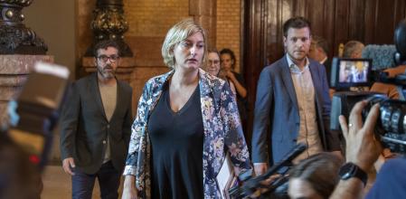 Alba Vergés, el jueves pasado en el Parlament