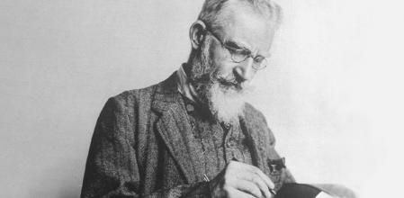 George Bernard Shaw en 1914, a los 57 años