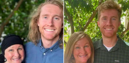 Un hombre deja crecer su pelo durante dos años para hacerle una peluca a su madre con cáncer