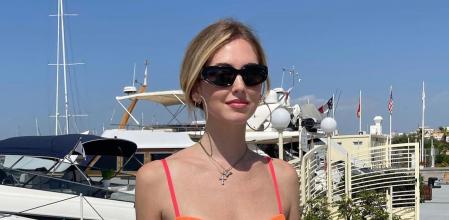 Chiara Ferragni con bikini naranja