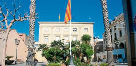 Árboles en la plaza del Ayuntamiento de Vilassar de Mar