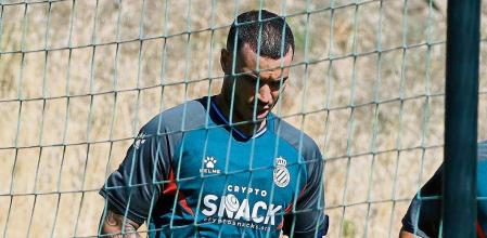 De Tomás, durante un entrenamiento