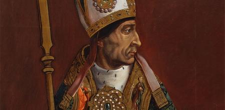 Retrato del eclesiástico español Francisco Jiménez de Cisneros (1436-1517).