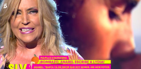 Lydia Lozano lee un mensaje de Anabel Pantoja en 'Sálvame'