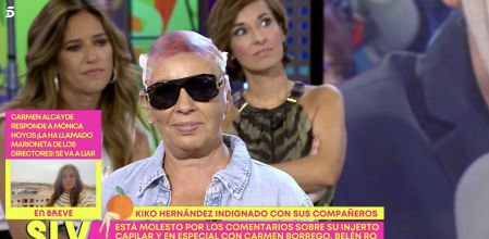 Carmen Borrego se burla en 'Sálvame' de Kiko Hernández y de su trasplante de pelo