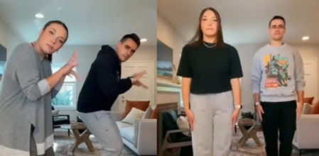 La pareja que está arrasando en redes inventando una coreografía para cada sonido del móvil