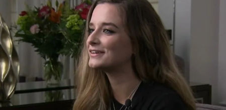 Amber Escudero-Kontostathis en una entrevista