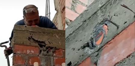 La insólita chapuza de unos albañiles que dejaron por error el martillo entre las paredes de la obra