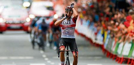 Marc Soler (UAE) venció en la etapa 5 de la Vuelta a España tras un ataque en solitario.