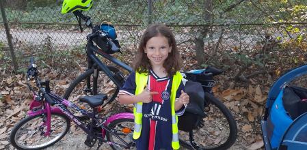 Camille durante su larga ruta hacia París.