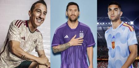 Segundas equipaciones de México, Argentina y España