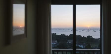 Habitación con vistas al mar del Hotel O Castro