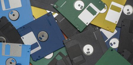 Disquetes de colores