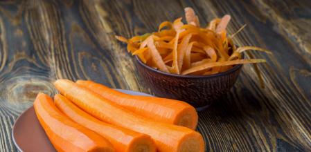 Zanahorias listas para utilizar en esta receta