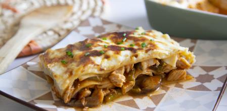 Lasaña de pollo