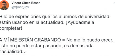 El profesor ha empezado un hilo que se ha convertido en un fenómeno viral