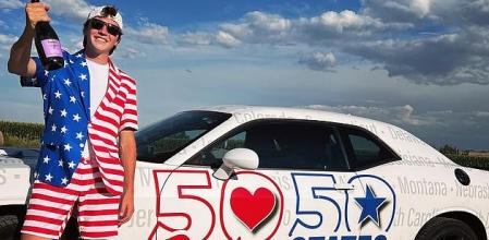 Deja su trabajo para quedar con 50 chicas de cada estado de EE.UU. y compartirlo en redes