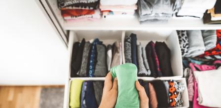 Podemos poner orden en el armario con separadores de espacios.