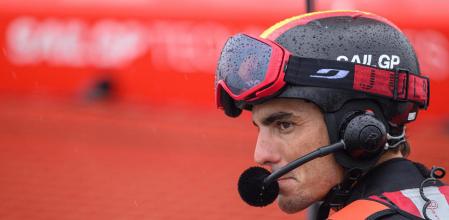 Jordi Xammar, con el equipo Spain SailGP Team, en Copenhague, en agosto